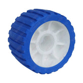 5 Inch Blue Wobble Rollers – Ribbed Blue - Roxom Boat trailer Parts