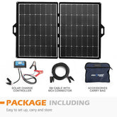ATEM POWER 12V 250W Folding Solar Panel Blanket Kit Mono - Roxom Boat trailer Parts