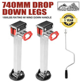 Caravan Stabiliser Stands - 1500lbs 680kg X 2 - Roxom Boat trailer Parts