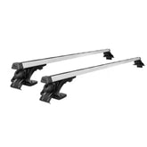Universal Car Roof Racks Pod Aluminium Cross Bars Adjustable 145cm Silver - Roxom Boat trailer Parts