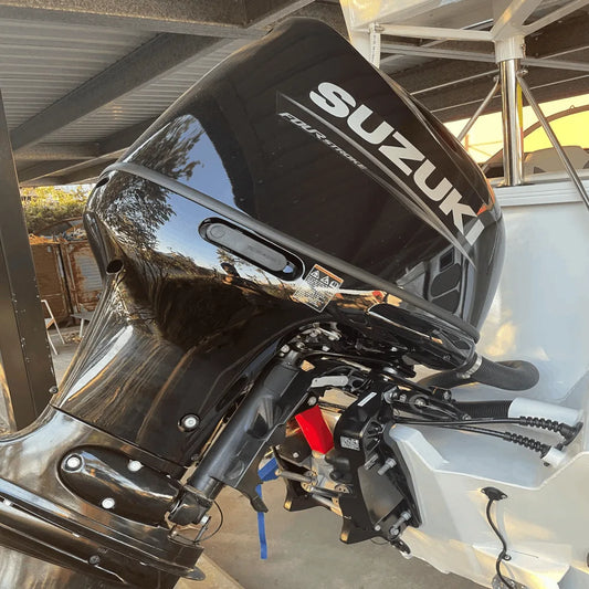 How To Use A Outboard Motor Trim / Tilt Support Block - Roxom Boat trailer Parts