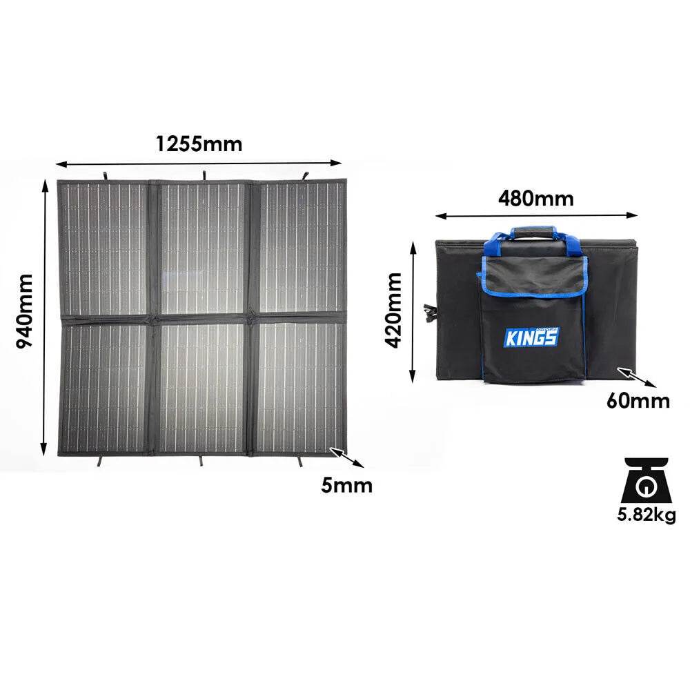 Adventure Kings 200W Solar Blanket with MPPT + 6m Lead Solar Panel Extension - Roxom Boat trailer Parts
