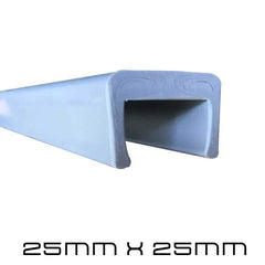 25mm X 25mm Bunk Cover Profile Skid 1.5Mtr - Roxom Boat trailer Parts