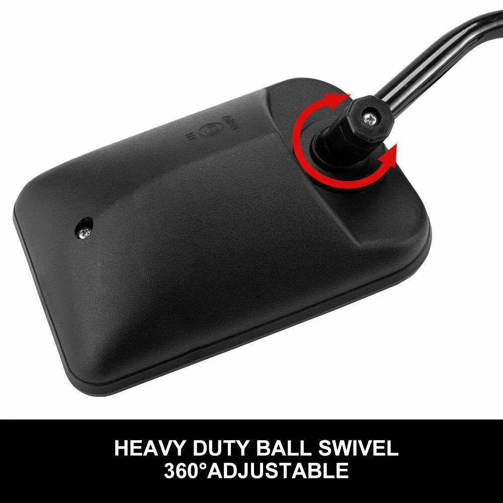 2x Towing Mirrors Pair Heavy Duty Multi Fit Clamp On - Roxom Boat trailer Parts