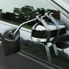 2x Towing Mirrors Pair Heavy Duty Multi Fit Clamp On - Roxom Boat trailer Parts