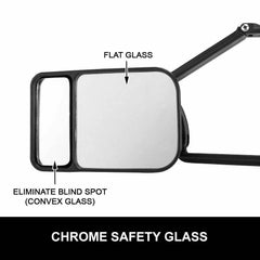 2x Towing Mirrors Pair Universal Multi Fit - Roxom Boat trailer Parts