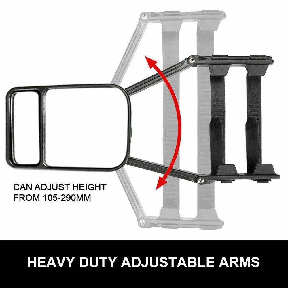 2x Towing Mirrors Pair Universal Multi Fit - Roxom Boat trailer Parts