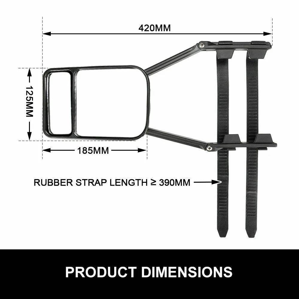 2x Towing Mirrors Pair Universal Multi Fit - Roxom Boat trailer Parts