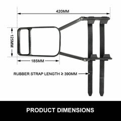 2x Towing Mirrors Pair Universal Multi Fit - Roxom Boat trailer Parts