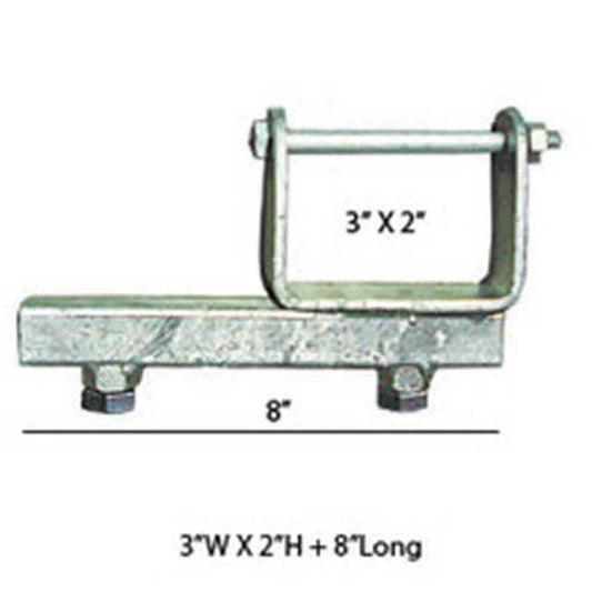 3″ x 2″ x 8″ Tube Side Adjuster - Roxom Boat trailer Parts