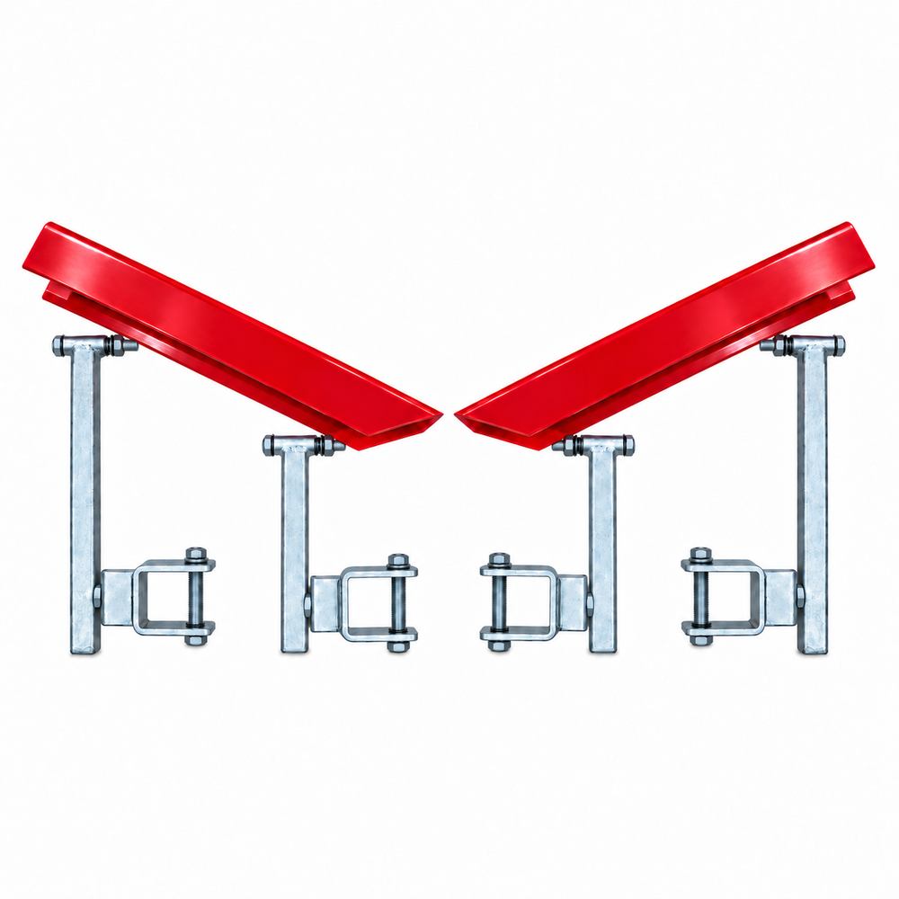400mm Boat Trailer Glider Kit - Self Centering V Kit Red - Roxom Boat trailer Parts