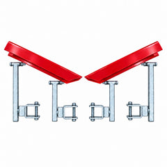 400mm Boat Trailer Glider Kit - Self Centering V Kit Red - Roxom Boat trailer Parts