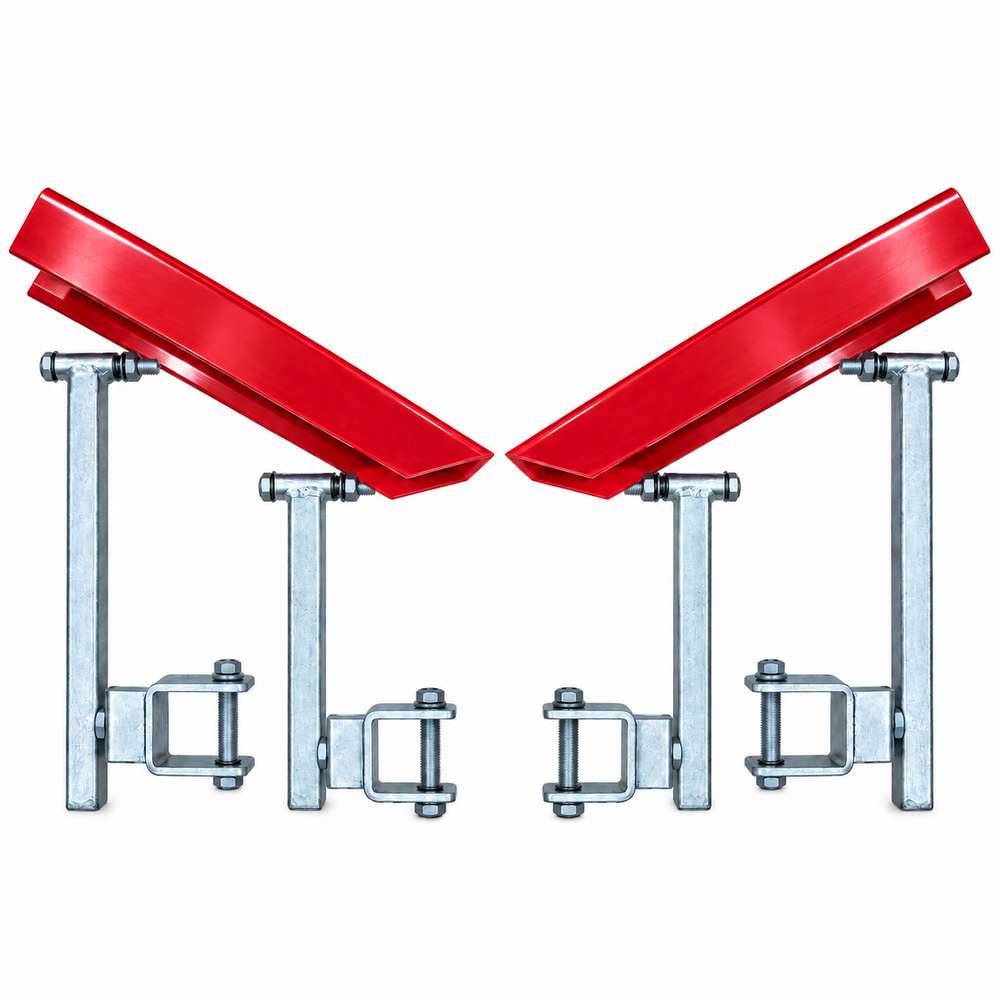 400mm Boat Trailer Glider Kit - Self Centering V Kit Red - Roxom Boat trailer Parts