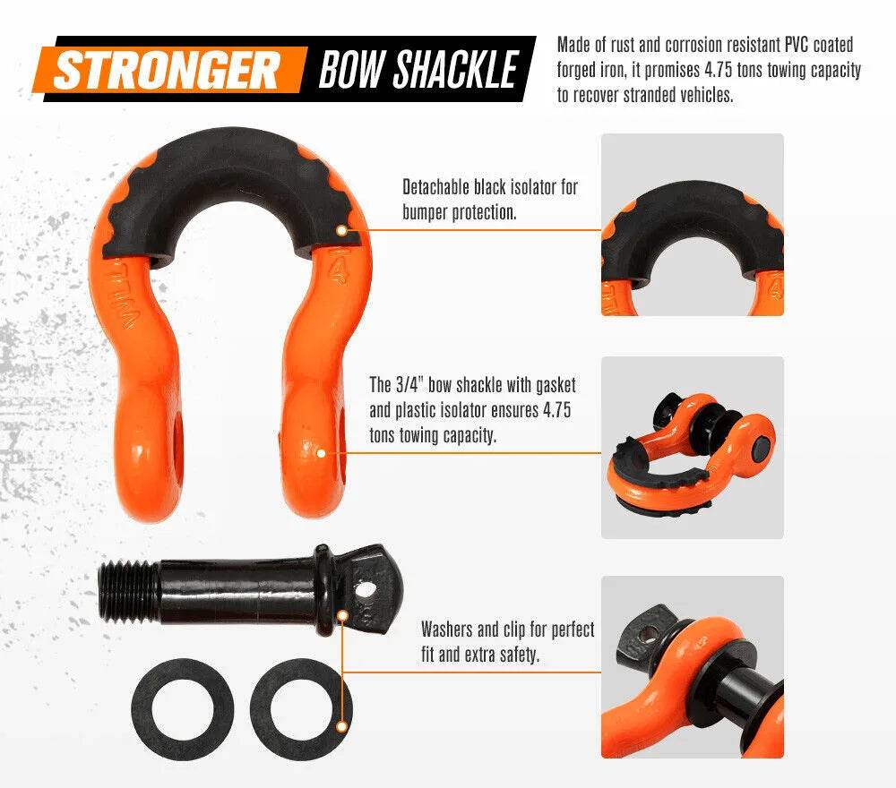 4WD Recovery Kit - 7Pcs - Roxom Boat trailer Parts