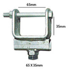 65mm x 35mm Tube Side Adjuster - Roxom Boat trailer Parts