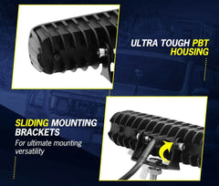 4WD 6 Inch Led Light Bar Flood Beam - Roxom Boat trailer Parts