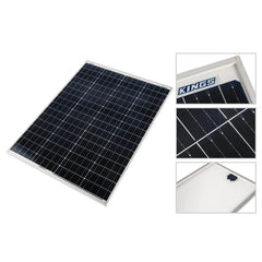 Adventure Kings 160 W Fixed Solar panel with mounting brackets - Roxom Boat trailer Parts