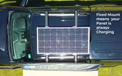Adventure Kings 160 W Fixed Solar panel with mounting brackets - Roxom Boat trailer Parts