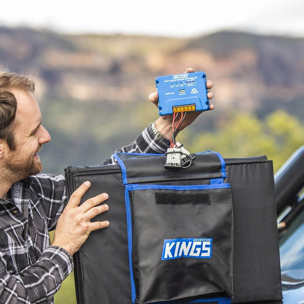 Adventure Kings 20A MPPT Solar Regulator USB Charging Power 4WD Caravan Control - Roxom Boat trailer Parts