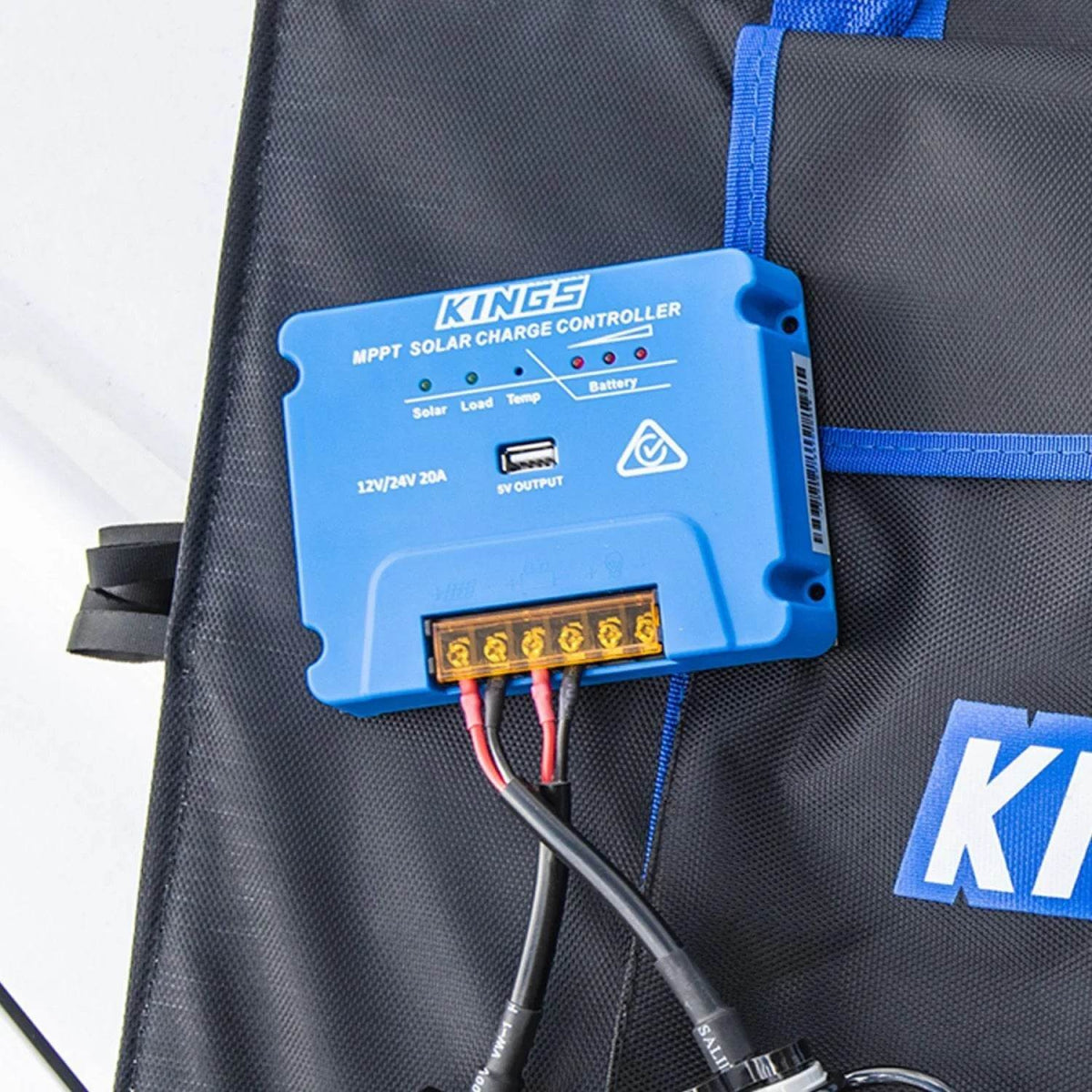 Adventure Kings 20A MPPT Solar Regulator USB Charging Power 4WD Caravan Control - Roxom Boat trailer Parts