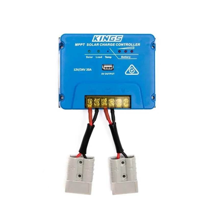 Adventure Kings 20A MPPT Solar Regulator USB Charging Power 4WD Caravan Control - Roxom Boat trailer Parts