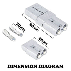 10x Anderson Style Plug Connectors Atem Power 12-24V 50 Amp - Roxom Boat trailer Parts