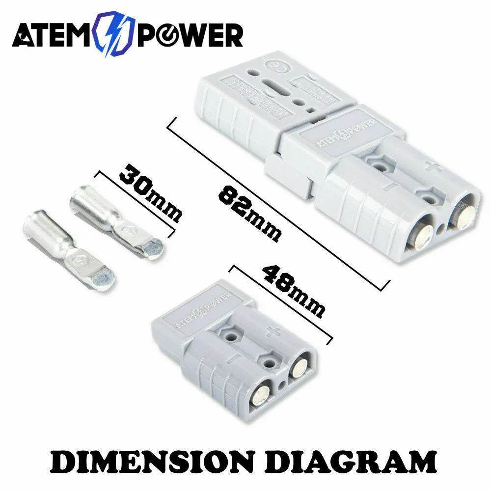 20x Anderson Style Plug Connectors 12-24V 50 Amp Premium - Roxom Boat trailer Parts