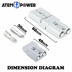 20x Anderson Style Plug Connectors 12-24V 50 Amp Premium - Roxom Boat trailer Parts