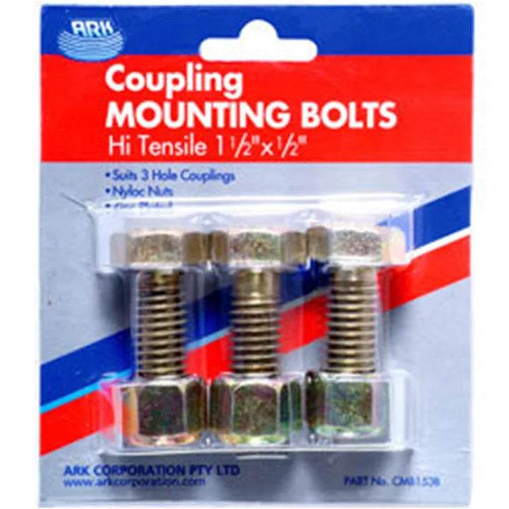 Ark 3Pcs Coupling Mounting Bolt 1 1 2 Inch - Roxom Boat trailer Parts