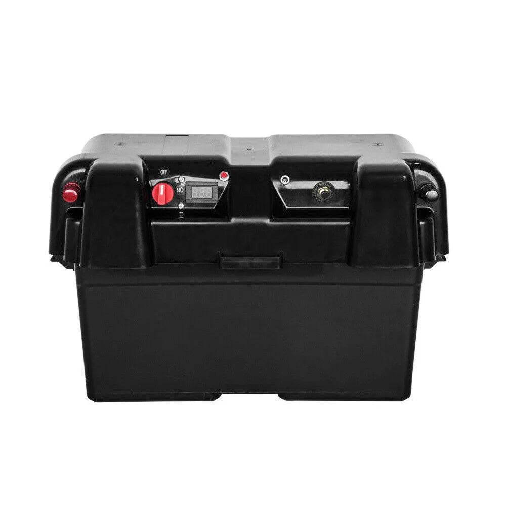 Battery Box AGM Deep Cycle 130AH Dual System 12V 100AH USB Ports - Roxom Boat trailer Parts