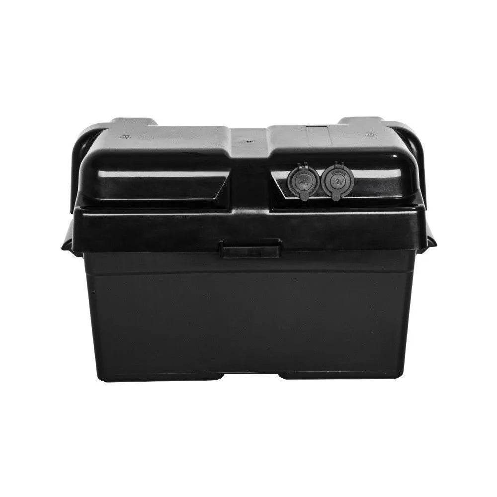 Battery Box AGM Deep Cycle 130AH Dual System 12V 100AH USB Ports - Roxom Boat trailer Parts