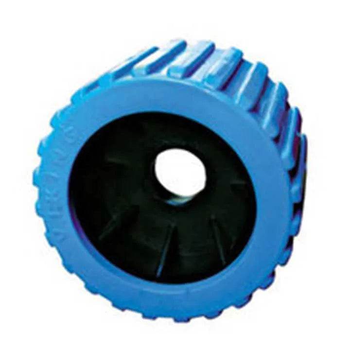 3 Inch Blue Wobble Rollers – 22mm Bore - Roxom Boat trailer Parts