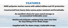 Heavy Duty Boat Cover Marine Grade Covers Protector 12-14ft - Roxom Boat trailer Parts