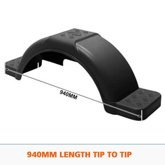 Boat Trailer Plastic Mudguards 13 14″ Wheels - Black - Roxom Boat trailer Parts