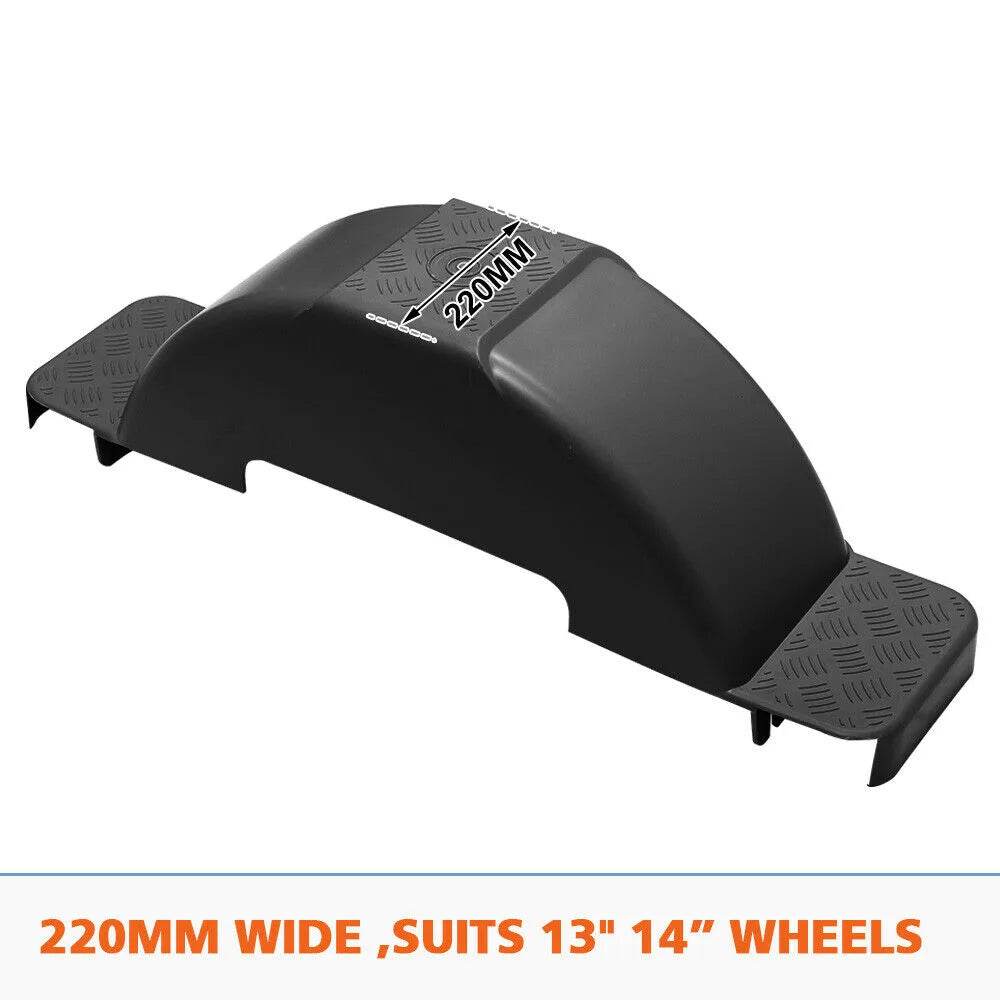 Boat Trailer Plastic Mudguards 13 14″ Wheels - Black - Roxom Boat trailer Parts