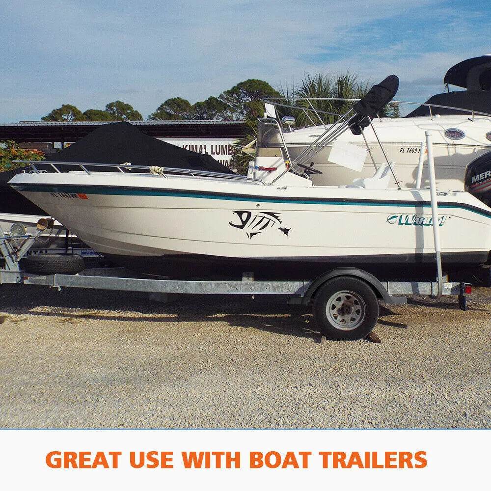 Boat Trailer Plastic Mudguards 13 14″ Wheels - Black - Roxom Boat trailer Parts