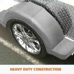 Boat Trailer Plastic Mudguards 13 14″ Wheels - Grey - Roxom Boat trailer Parts