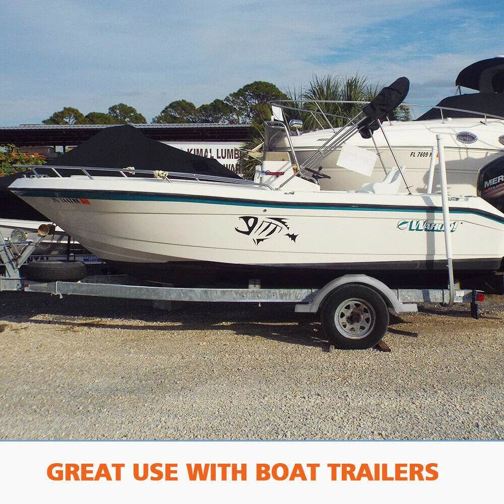 Boat Trailer Plastic Mudguards 13 14″ Wheels - Grey - Roxom Boat trailer Parts