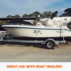 Boat Trailer Plastic Mudguards 13 14″ Wheels - Grey - Roxom Boat trailer Parts