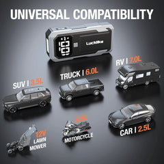 Car Battery Jump Starter - 6000A Peak - Roxom Boat trailer Parts