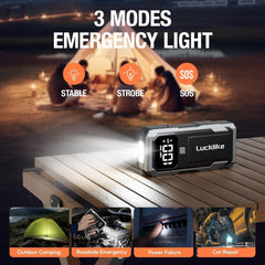 Car Battery Jump Starter - 6000A Peak - Roxom Boat trailer Parts