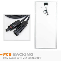 Caravan 12V 200W Mono Solar Panel Kit - Roxom Boat trailer Parts