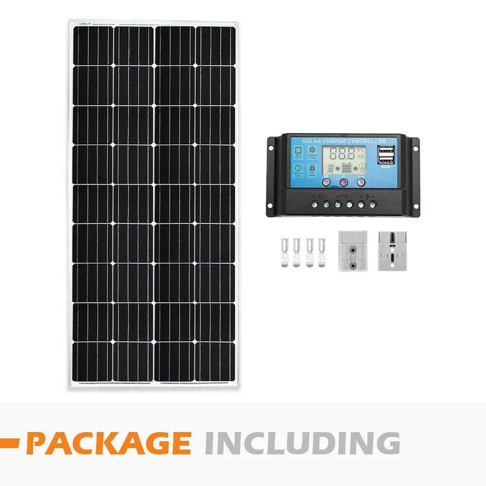 Caravan 12V 200W Mono Solar Panel Kit - Roxom Boat trailer Parts