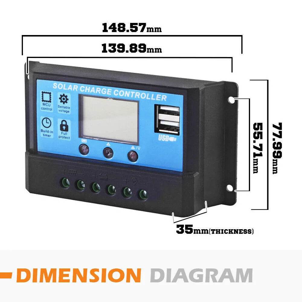 Caravan 12V 200W Mono Solar Panel Kit - Roxom Boat trailer Parts