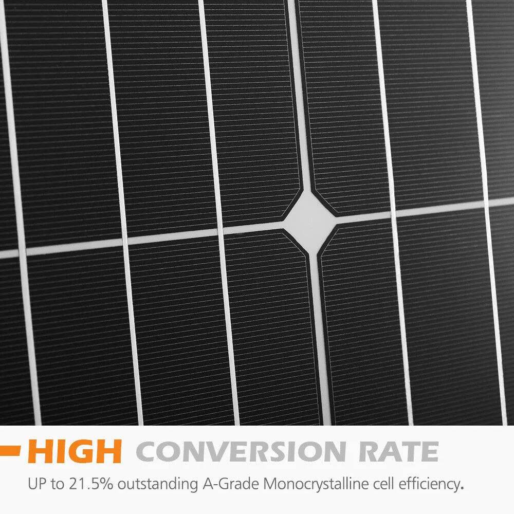 Caravan 12V 200W Mono Solar Panel Kit - Roxom Boat trailer Parts