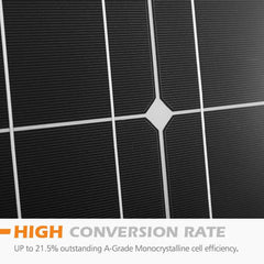 Caravan 250W 12V Mono Solar Panel Kit - Roxom Boat trailer Parts