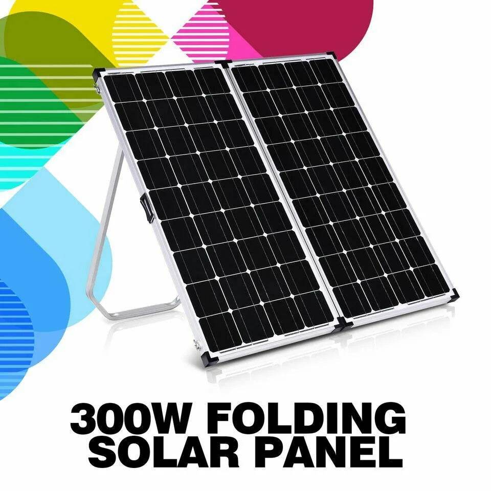Caravan 300W Folding Solar Panel Kit 12V - Roxom Boat trailer Parts