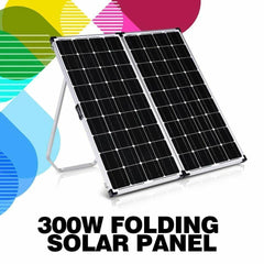 Caravan 300W Folding Solar Panel Kit 12V - Roxom Boat trailer Parts