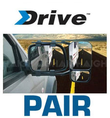 2x Towing Mirrors Pair Universal Multi Fit Drive - Roxom Boat trailer Parts