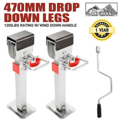 Caravan Stabiliser Stands - 1200lbs 544kg X 2 - Roxom Boat trailer Parts
